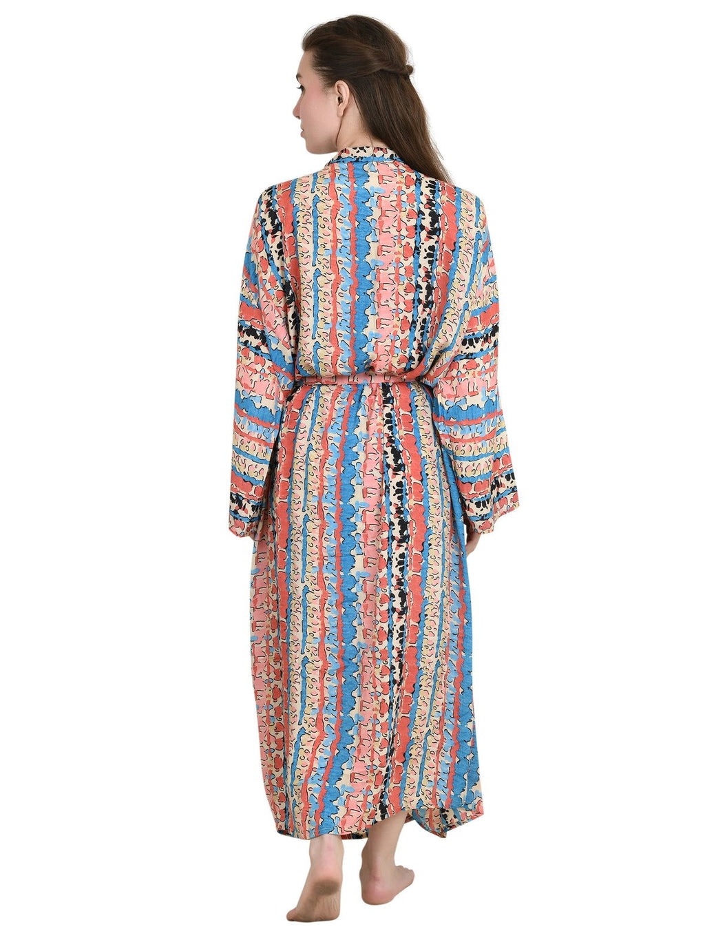 Women's Silky Kimono, Cami & Boxer Set