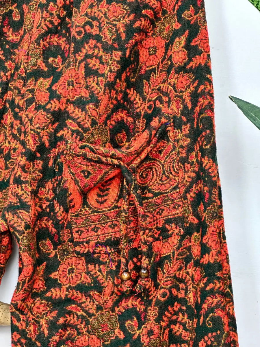 Unisex Yak Wool Blend Pajama Pants in paisley
