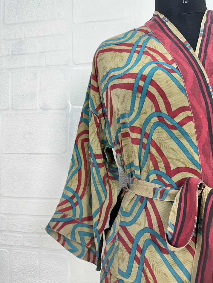 Women's Vintage Silk Kimono Robe