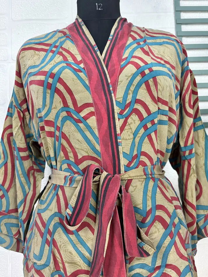 Women's Vintage Silk Kimono Robe