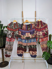 Handmade Multiprint Wool Pant Stylish Winter Pajama-Assorted - The Eastern Loom