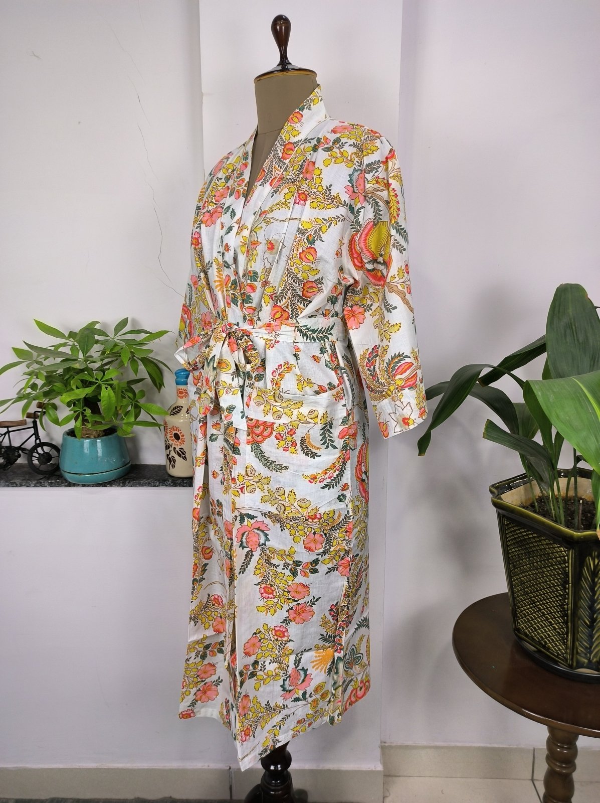 MAXMODA Women Kimono Robes Cotton Long Robe Knit India | Ubuy