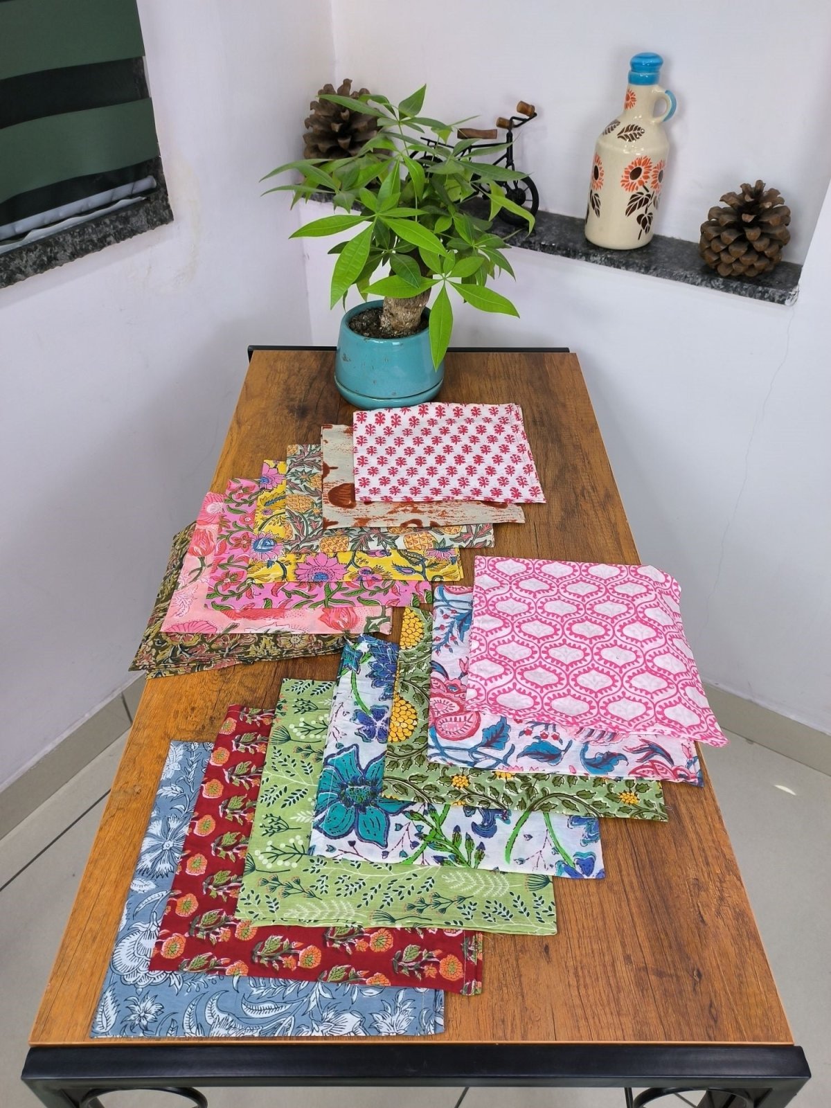 Soft cotton hankies Hankerchief in assorted prints - Gifts - The Eastern Loom